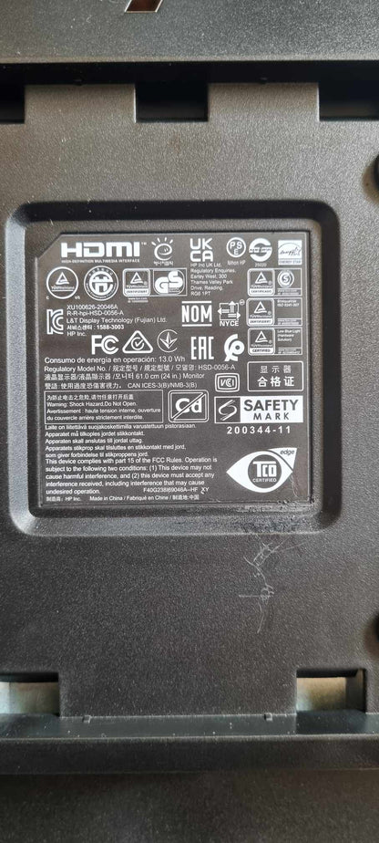 Set of Two HP EliteDisplay E24i G4 Monitors with Dual Monitor Arm – Complete Bundle (Second-Hand)