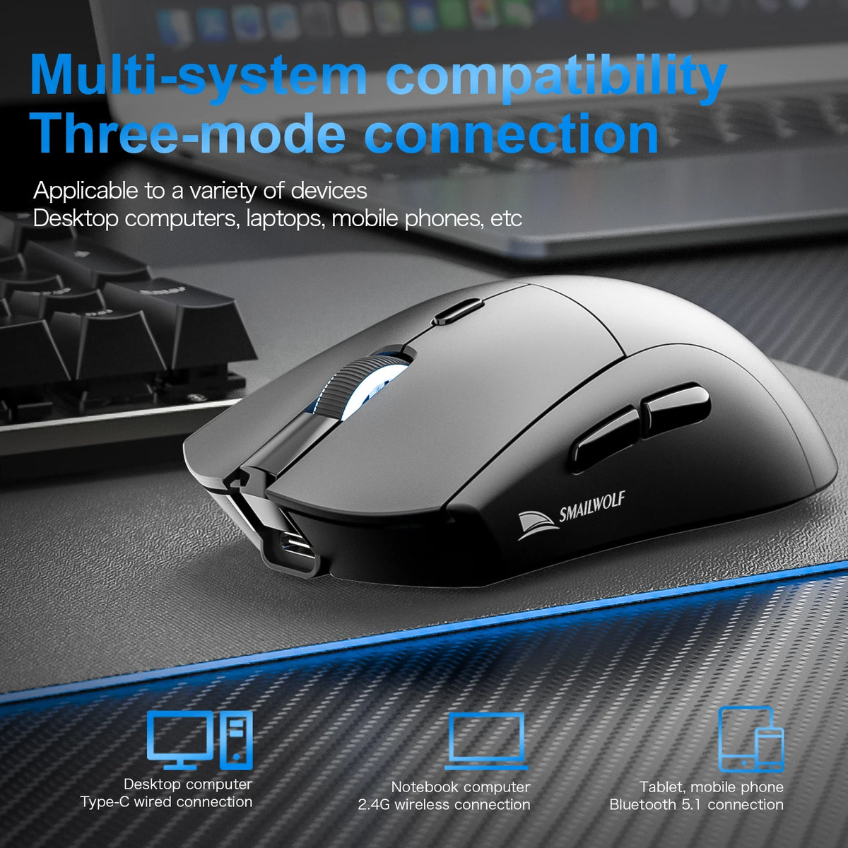 RS7 Bluetooth Wireless Gaming Mouse