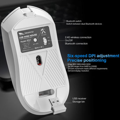 RS7 Bluetooth Wireless Gaming Mouse
